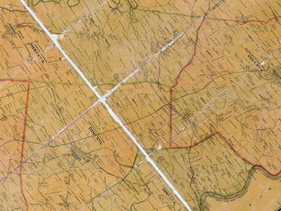 Map of Jefferson County WV