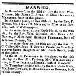 Married. Daniel Flanagan. HFTL 6 2 1852